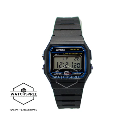 [WatchSpree] [BEST] Casio Digital Watch F91W-1D F-91W-1 [Kids]