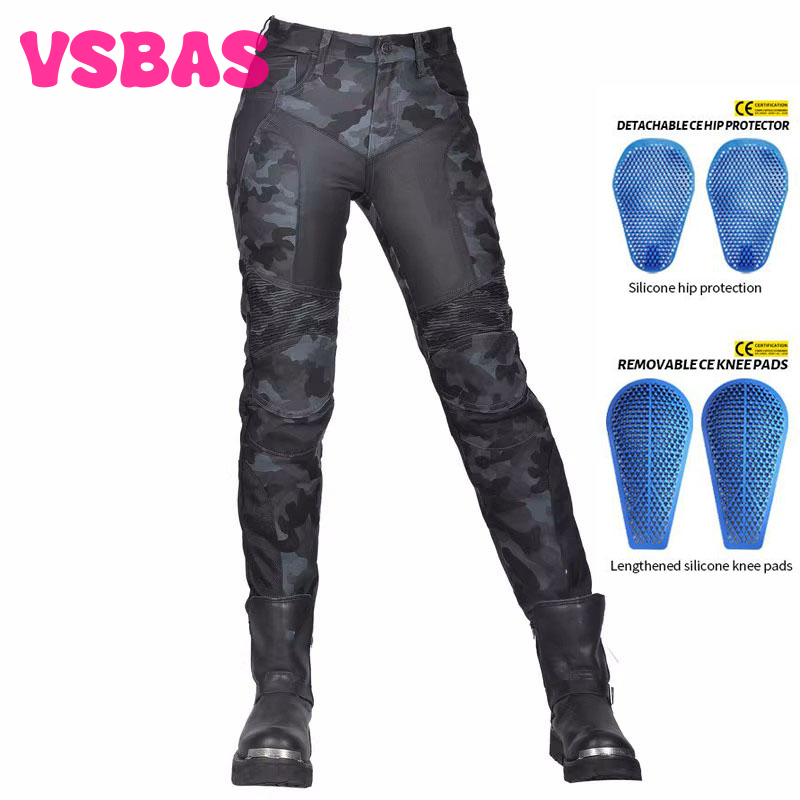 [VSBAS] Camo Dual Lente Zomer Rijden Collectie Klassieke Denim Pk720 Motorfiets Dames Broek Motocicleta Elastische Fit Jeans 4 Versnellingen ราคา  3,069 บาท*ส่งฟรี