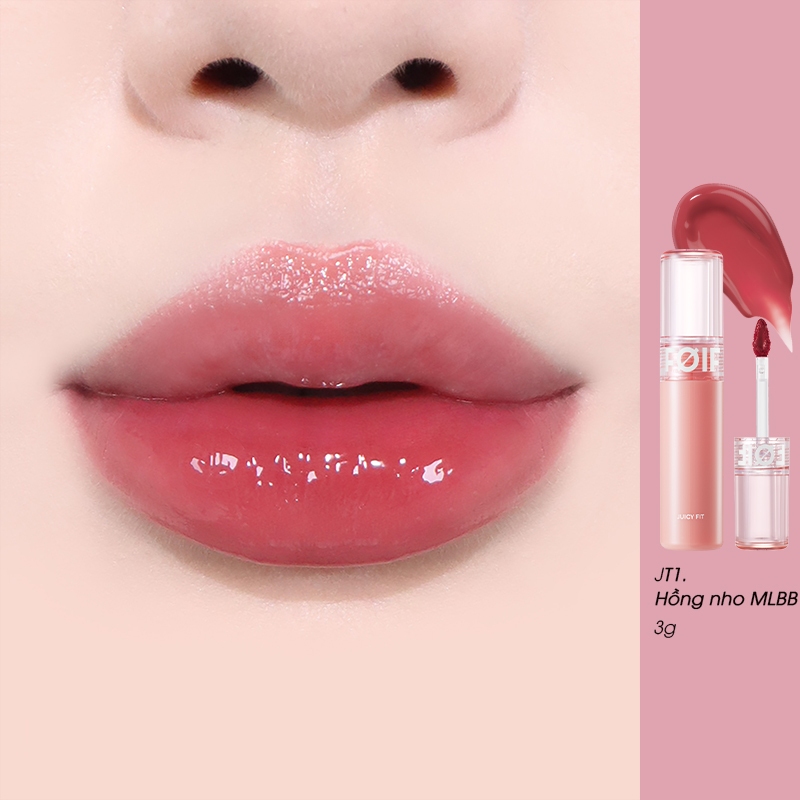 [NEW][JT1-JT10][FOIF by MERZY] Son Tint Bóng Thuần Chay Ẩm Mọng Bền Màu FOIF Juicy Fit Tint 3g