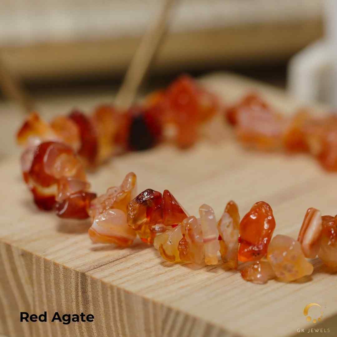 Red Agate Casual Bracelet