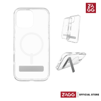 ZAGG Crystal Palace Snap Case for iPhone 16 Series with Kickstand - Clear