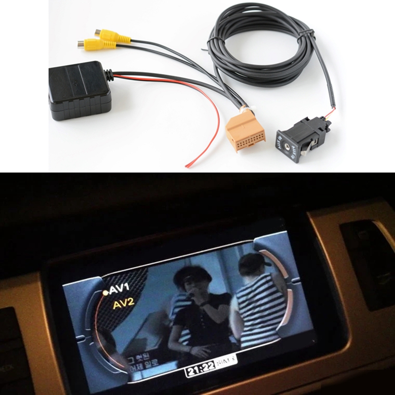 12V MMI 2G Car Bluetooth AUX Cable Adapter Wireless AV AV2 for Q7 A6 A8