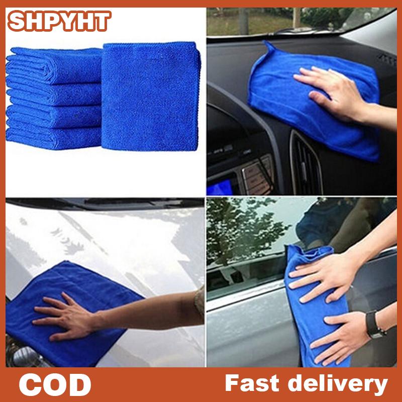 SHPYHT 5PCS 10PCS Microfiber Wash Clean Towels Car Cleaning Duster Soft Cloth Car Towel Giá 24,324 Đồng*Miễn phí vận chuyển