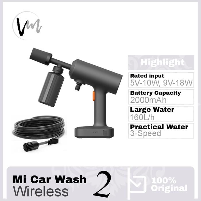 MIJIA MESIN CUCI MOBIL / MOTOR NIRKABEL WIRELESS CAR WASHING 2 MACHINE WASH WATER SEMPROTAN AIR STEAM SELANG Harga 1,699,000 rupiah*Gratis Ongkir