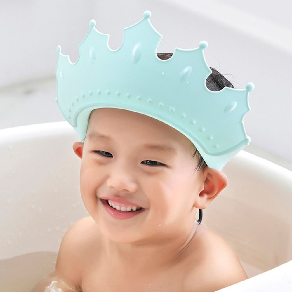 GOLDMA Safe Adjustable Shower Cap Children EarandEye Protection Plastic