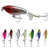 Rotating Tail Popper Fishing Lure - 6g/11g Hard Bait