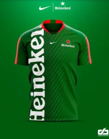 New Heineken logo green 3d custom t-shirt ，free name