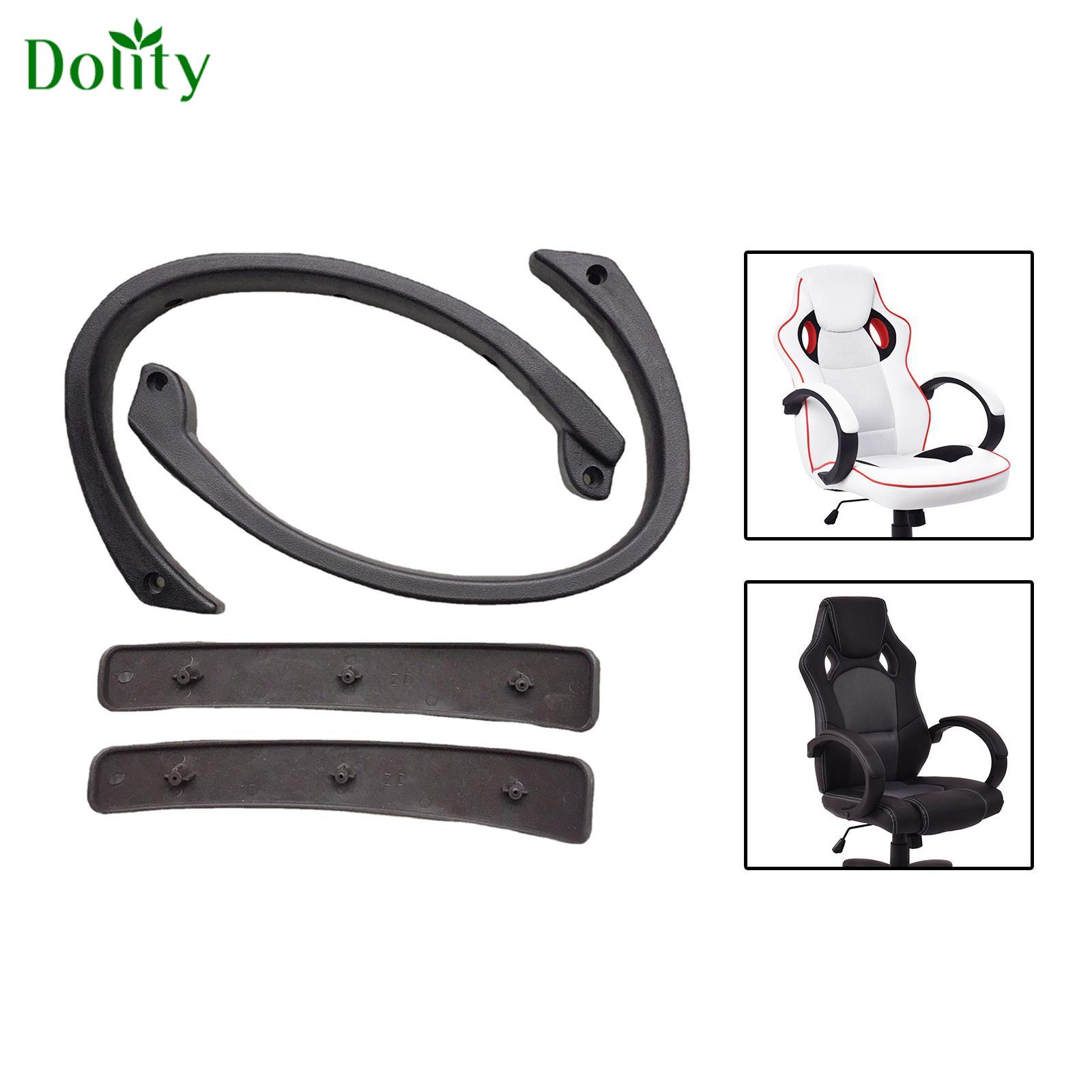 Dolity 2 Pieces Computer Chair Armrest Replacement Parts for High Back