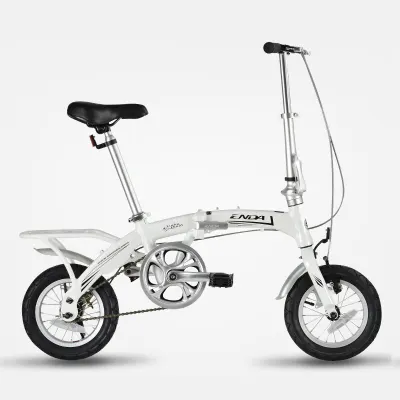 Bicycle 12 inch aluminum alloy folding bicycle ultra light portable adult children male and female student bicycle