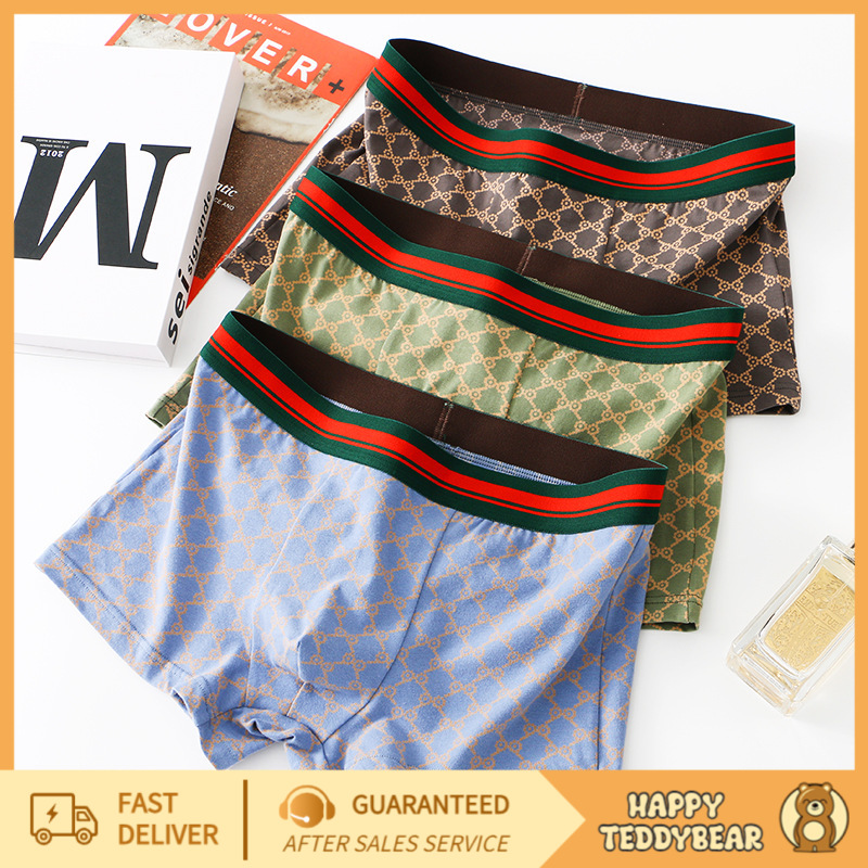 กางเกงในผู้ชายขาสั้น กางเกงในบ็อกเซอร์ เนื้อผ้านิ่ม สวมใส่สบาย ระบายอากาศได้ดี Size L-4XL กางเกงในผู้ชายขาสั้น F5205 ราคา 19 บาท*ส่งฟรี