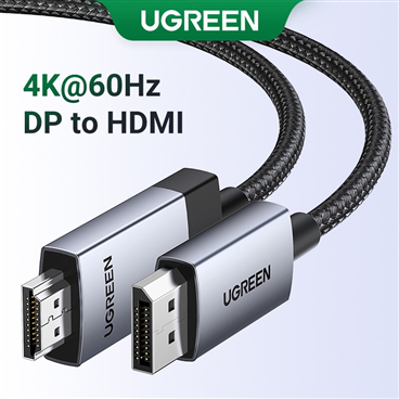 Cáp Displayport to HDMI Ugreen 15773 15774 DP119 10238 10239 10202 10203 10204 Chính hãng DP101
