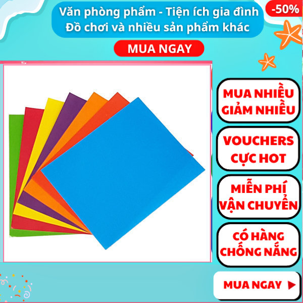 Giấy thủ công nhiều màu cho học sinh, giấy thủ công loại tốt, giấy màu thủ công giá rẻ, giấy thủ công dành cho học sinh, giấy thủ công olympic, giấy thủ công học sinh kẻ ô vuông, giấy thủ công olympic loại nhiều màu ,đồ dùng học tập - Gift Love