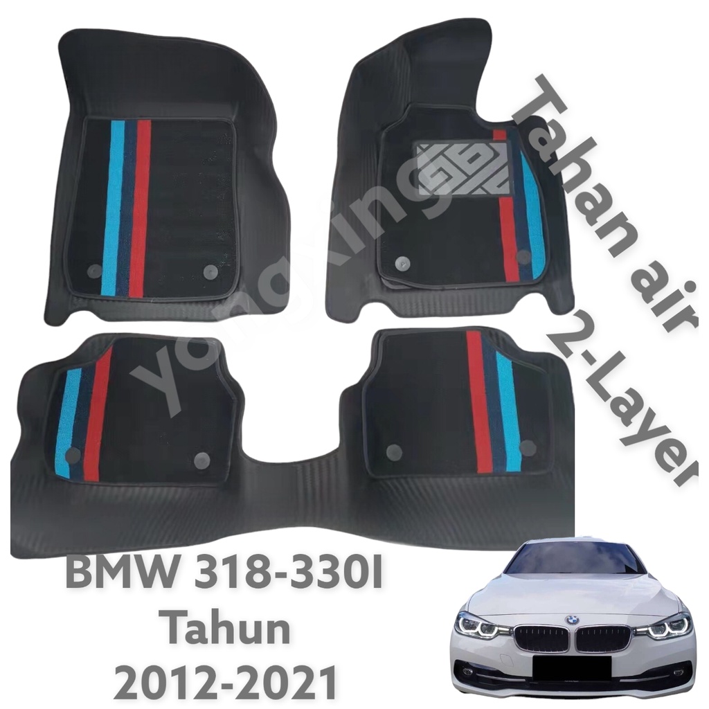 BMW Karpet Mobil 5D Premium BMW 320/325/330 08-18 Carbon 2layer Tahan air Semua perlindungan bulat mudah untuk bersih Brand yongxing Harga 1,280,000 rupiah*Gratis Ongkir
