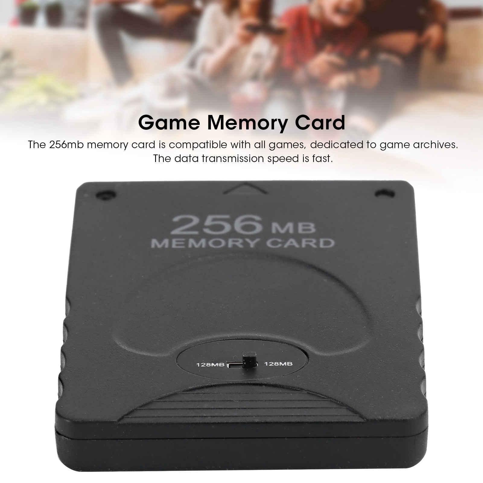 1 cho PS2 thẻ nhớ 256Mb thẻ nhớ tốc độ cao thẻ nhớ di động thẻ nhớ trò chơi tương thích cho PS2 tất cả các dữ liệu giao diện điều khiển (màu đen)