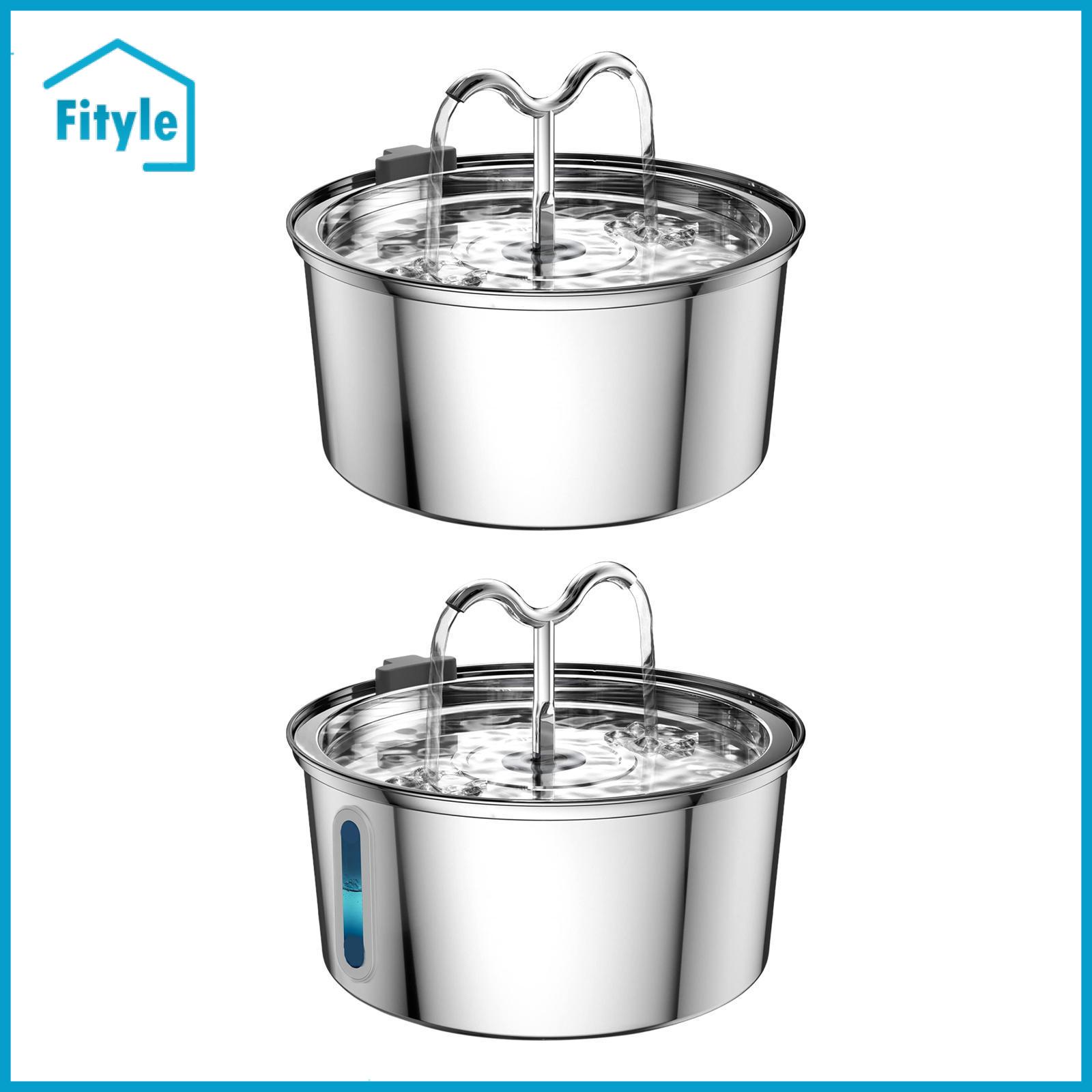 Stainless Steel Cats Pet Water Fountain Pet Water Dispenser 3.2L/108oz with Filter Quiet Cats Feeder for Inside Multiple Pets ราคา 1,772 บาท*ส่งฟรี