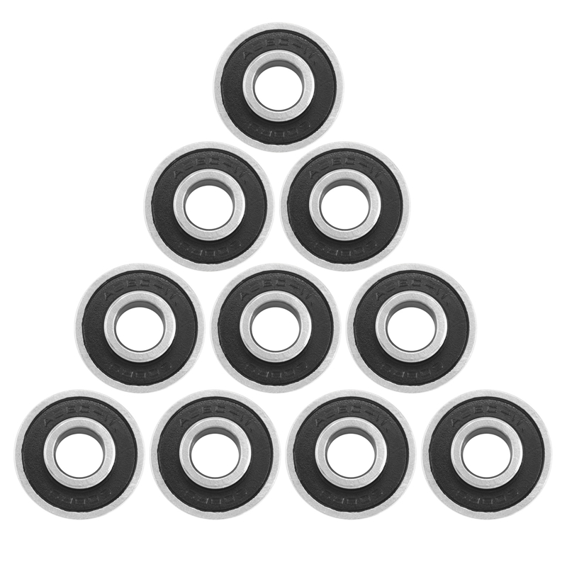 10Pcs 608- Longboard Integrated Bearing Skateboard Wheel Bearing Inline Roller Skate Bearing 8X22X12