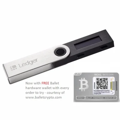 [Official Retailer] Ledger Nano S - Cryptocurrency Hardware Wallet (Bitcoin, Ethereum, Litecoin, Dogecoin, Zcash, Dash)