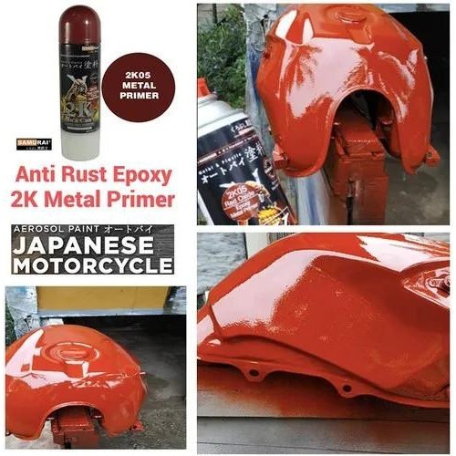 sơn xịt lót chống rỉ sét màu đỏ 2k05 samurai