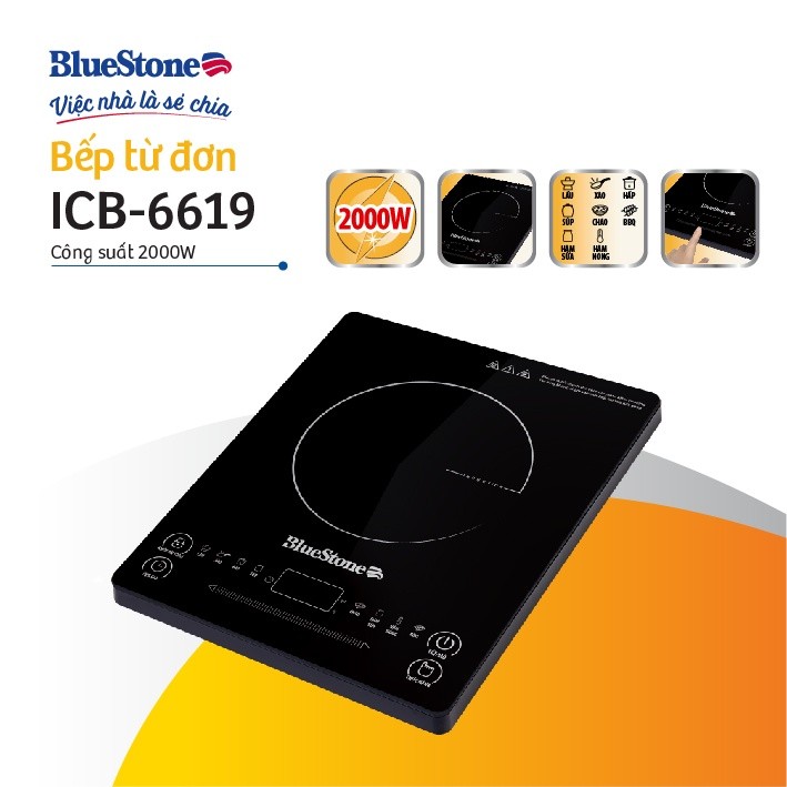 Bếp Từ Đơn BlueStone 2000W ICB-6619