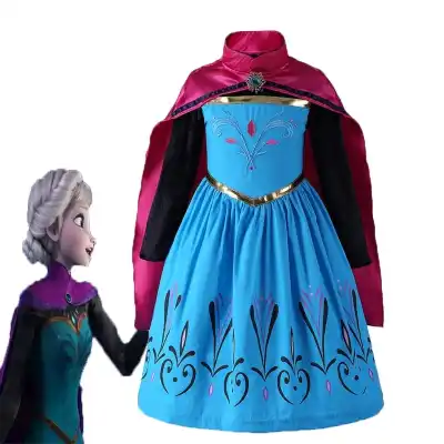SG Seller Frozen 2 Elsa Anna Party Dress Costume Kids Children party costume long sleeved cotton material
