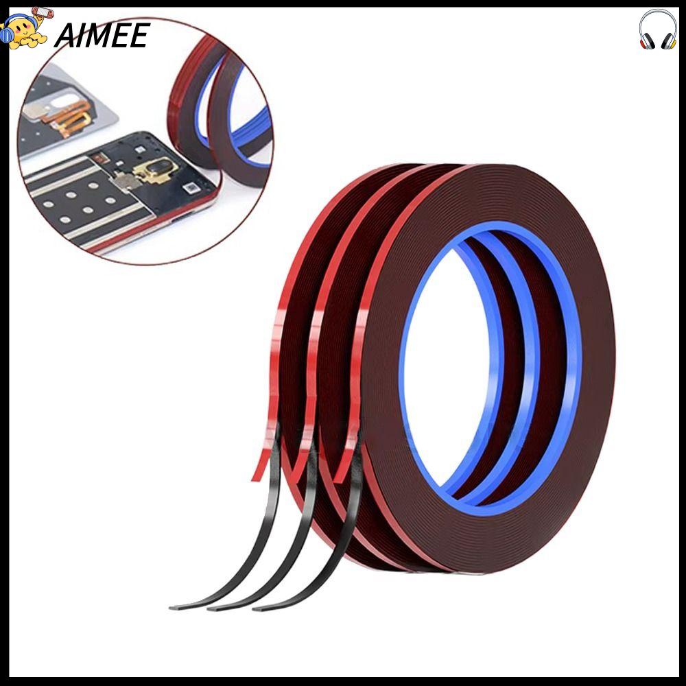 AIMEE 3mm Băng keo khung điện thoại di động Chống nước Màn hình cong Băng keo niêm phong Bền bỉ Không dấu vết Băng dính hai  cho Nắp Lưng Màn Hình LCD Điện Thoại Di Động Máy Tính Bảng