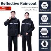 Waterproof Rain Coat with Reflectors for Adults, Brand X