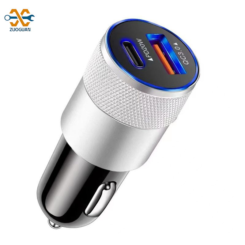 ZUOGUAN High-Quality Metal Car Charger with USB-C for Fast Charging Devices ราคา 31 บาท*ส่งฟรี