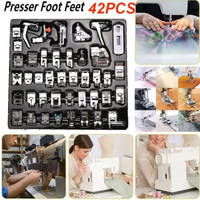 ALLFRUI Darning 42pcs Singer Stitch Brother Home Feet Set Sewing Accessory Sewing Machine Foot Presser