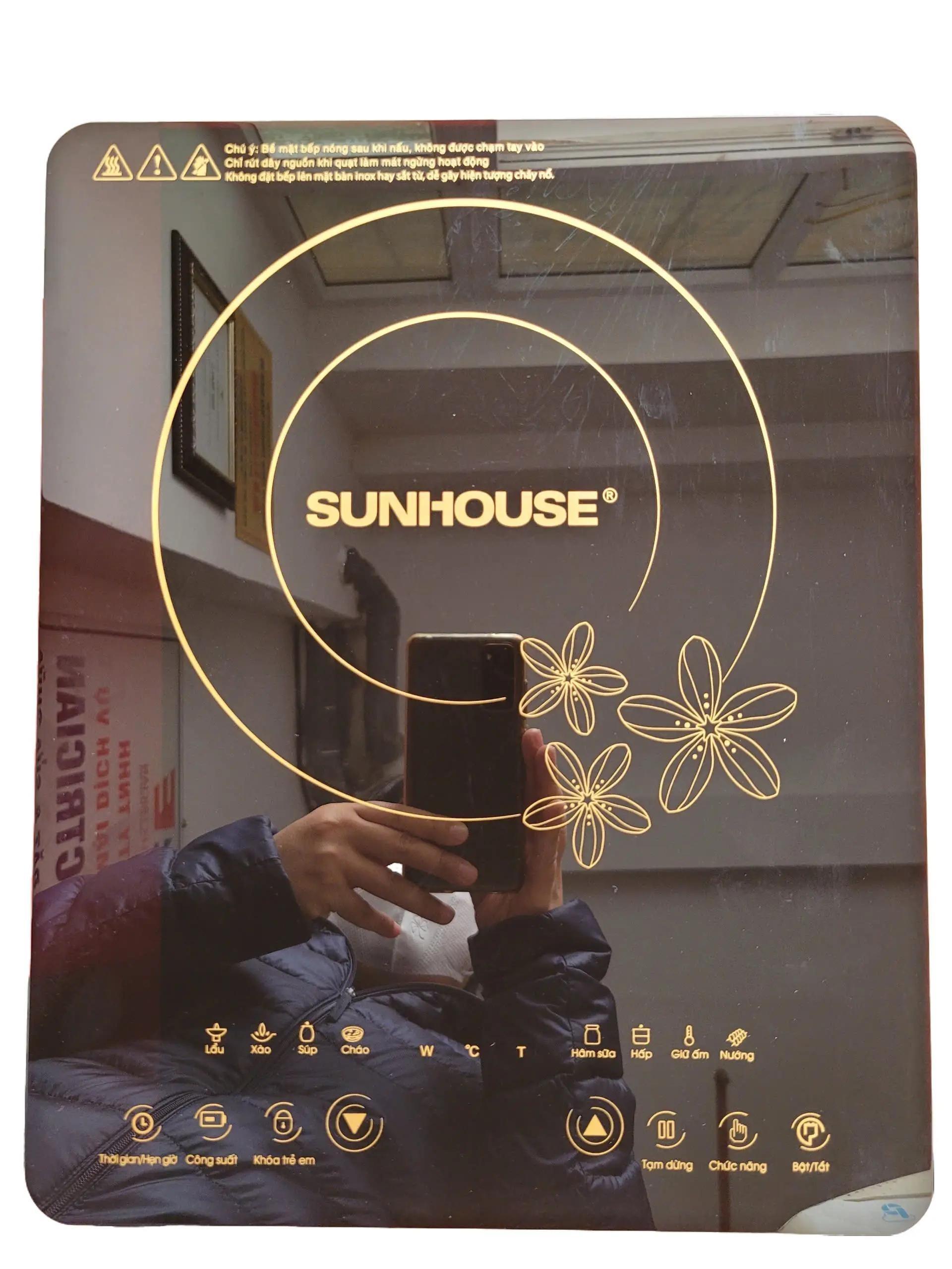 Mặt kính bếp từ Sunhouse SHD6800 đời mới, kích thước 350x280mm, kính bếp chịu lực chịu nhiệt chính hãng