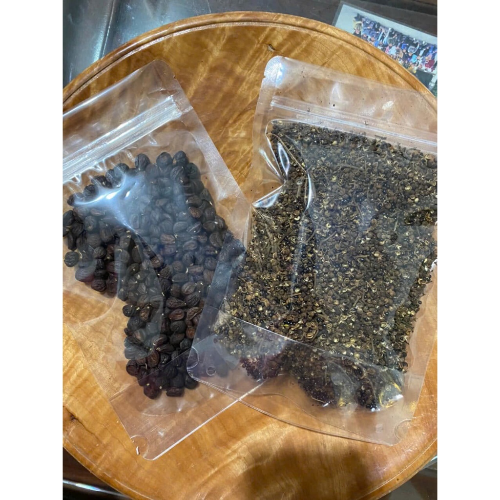 Combo Hạt dổi mắc khén loại 1 chuẩn gia vị Tây Bắc gồm hạt dổi nếp rừng cổ thụ, mắc khén 3 cánh thơm ngon