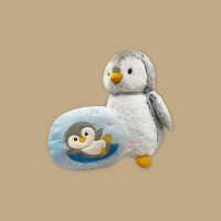 Penguin Reversible Plush Pillow