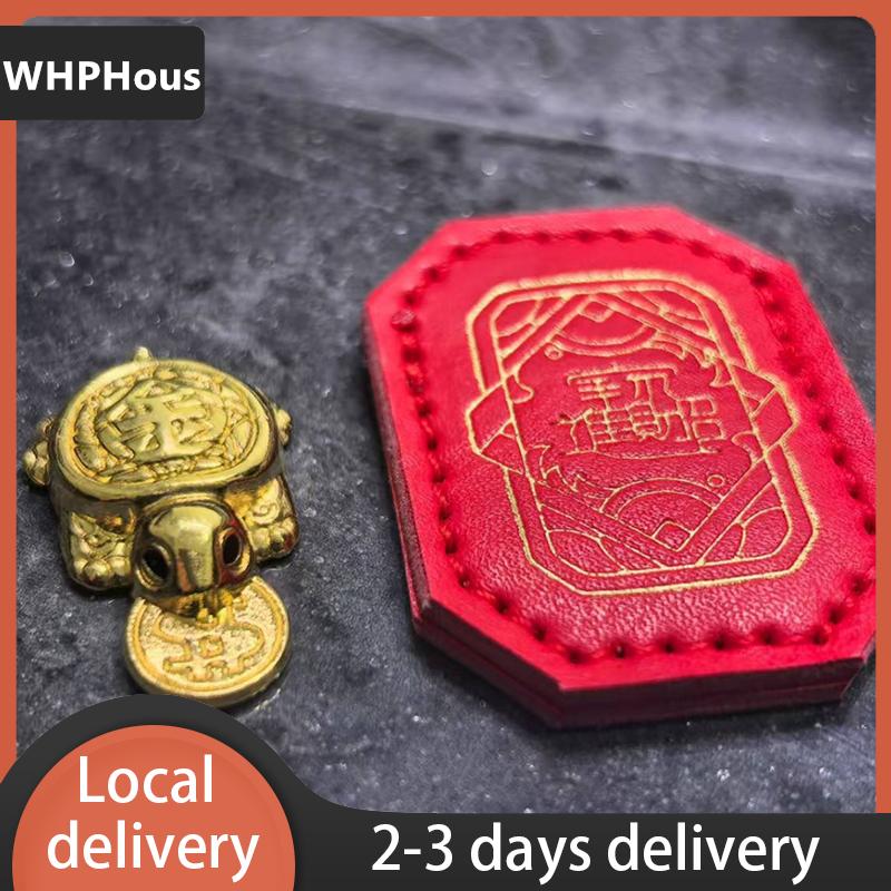 [COD] WHPHous Ship within 24 hours Feng Shui Money Turtle Temple Lucky Wealth Mini Golden Tortoise Guarding Praying Home Decor Lucky Gift Miserly Turtle
