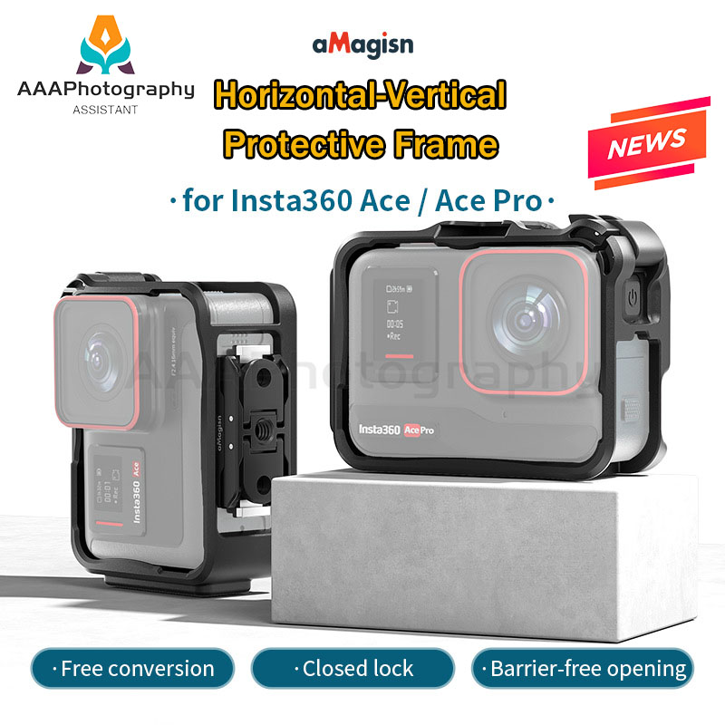 【Ready shipping】aMagisn Insta360 Ace Pro rabbit cage AcePro frame sports camera accessories