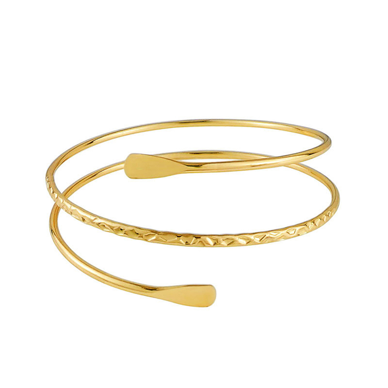 Maurcey thời trang vòng đeo cánh tay cho nữ Phụ Nữ Tinh Thần mở bắp tay Bangle Vòng đeo tay đơn giản có thể điều chỉnh armlet armband
