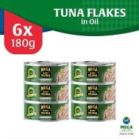 Mega Tuna Flakes In Oil Easy Open Can 180G By 6S