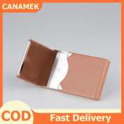 CANAMEK Ví đựng danh thiếp bằng da PU cầm tay, có nhiều màu sắc lựa chọn, phù hợp cho cả nam và nữ.
