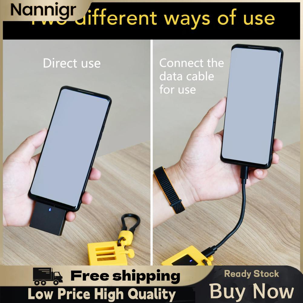 Nannigr Vỏ ổ cứng thể rắn SSD Vỏ ngoài loại C USB3.2 Gen2 Móc khóa tản nhiệt tốt với vỏ bảo vệ silicon chống rơi cho máy tính bảng