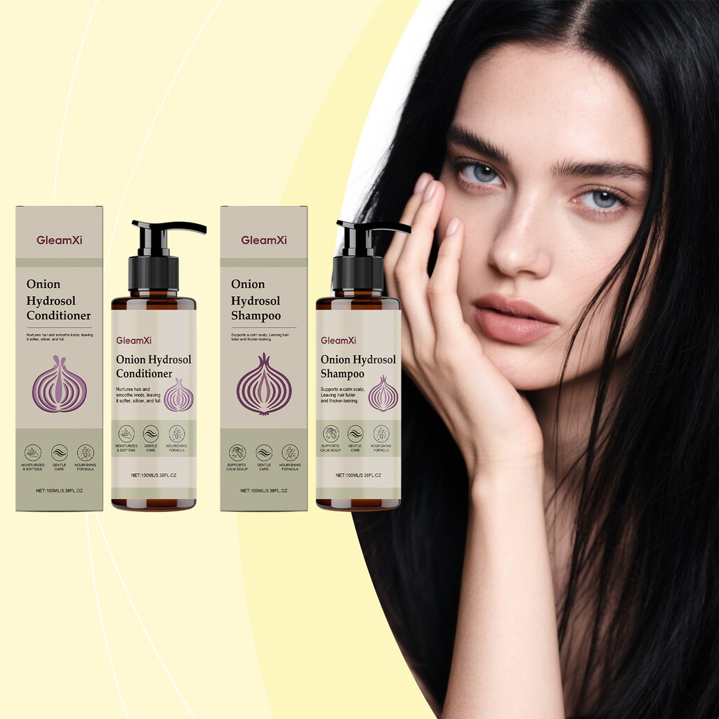 Hành tây tóc dầu gội Chăm Sóc & Bộ dầu xả 100ml-Công thức dưỡng ẩm cho tóc mềm mượt, kiểm soát xoăn cứng & tăng cường độ bóng tự nhiên