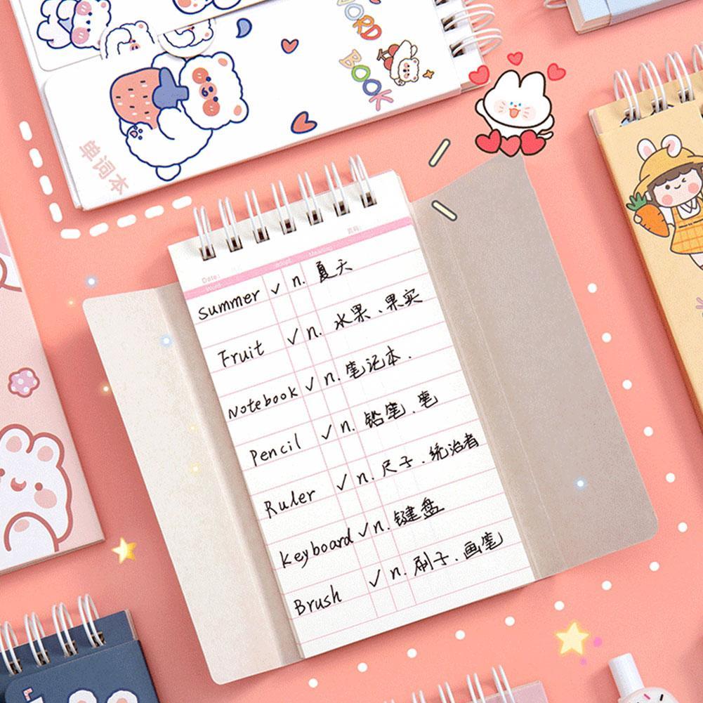 Portable Word Notebook Coil Pocket Notepad Mini Portable Notepad Z7P5