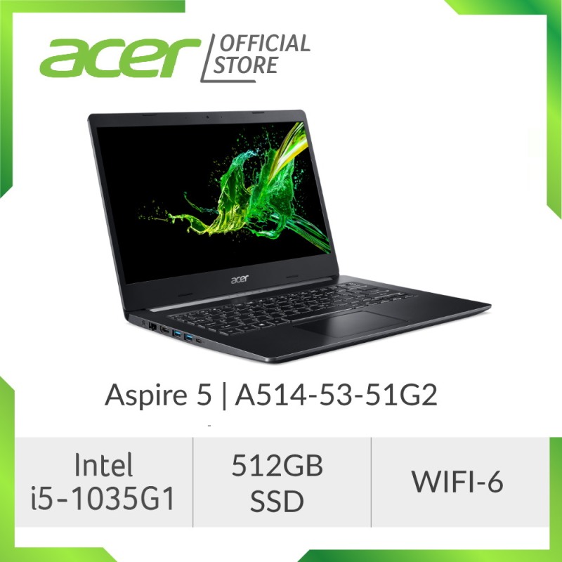 Acer Aspire 5 A514-53-51G2 Laptop - 10TH GEN I5 PROCESSOR / 14 DISPLAY / 512GB SSD