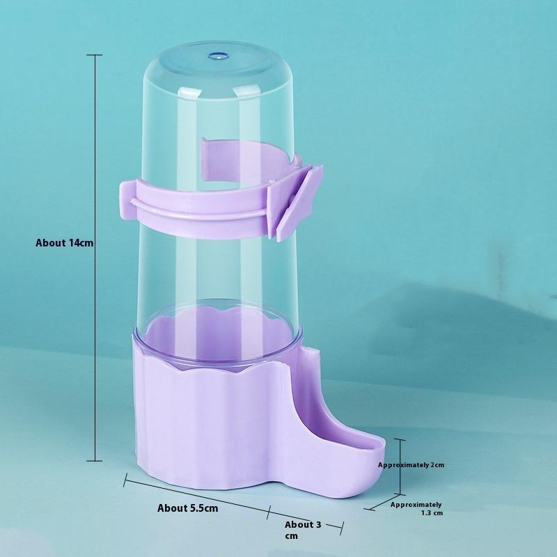 [HUSTOM] COD Trong suốt cho ăn tưới nước tự động mục đích kép chim trung chuyển công suất lớn nước trung chuyển phụ kiện lồng chim - 8