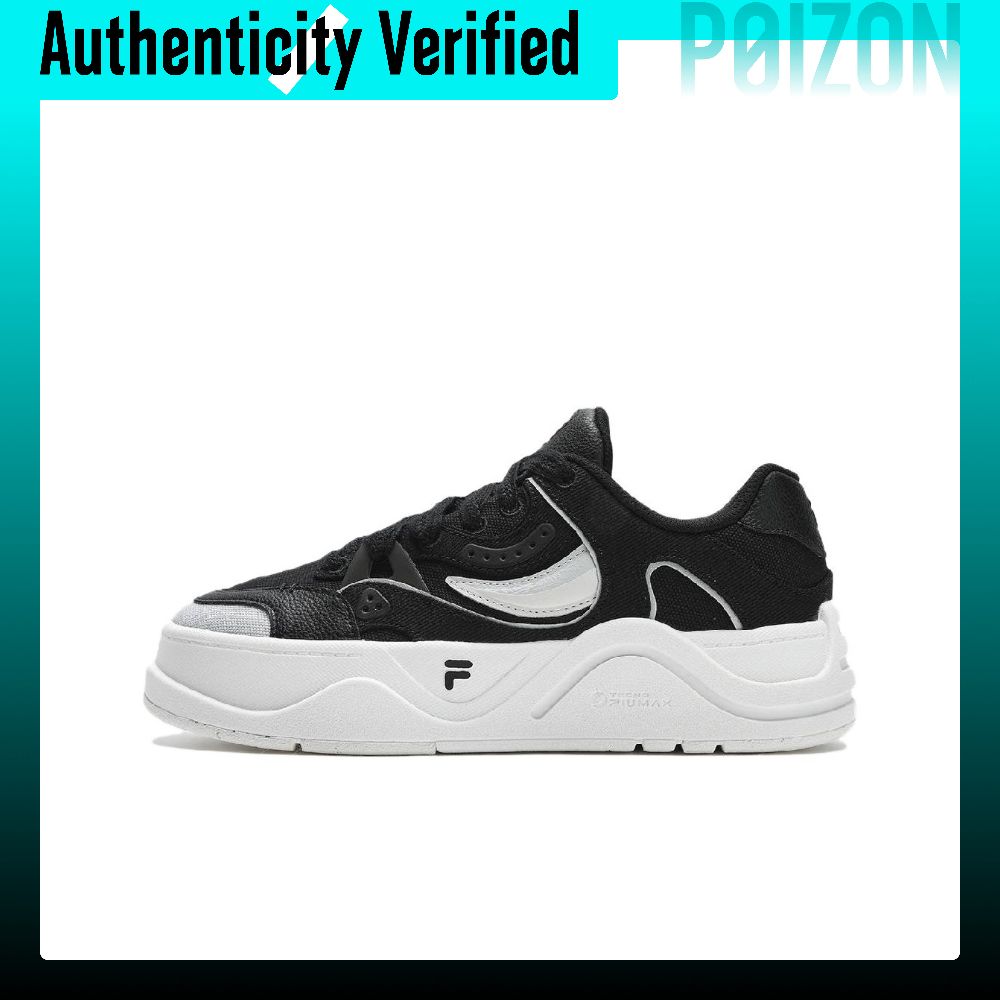 รองเท้าผู้หญิง FILA FUSION 50 สเก็ตบอร์ด CUSHIONING,สวมใส่ Low TOP รองเท้าสเก็ตบอร์ดผู้หญิงสีดำ/Lunar ROCK สีเทา T12W422912FBL ราคา 8,544 บาท*ส่งฟรี