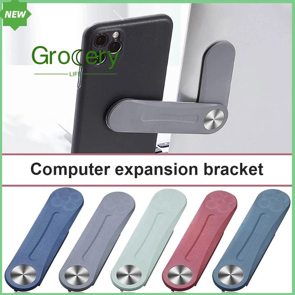 GROCERY LIFE Có thể điều chỉnh Giá đỡ điện thoại Gấp Mở rộng Phụ kiện máy tính xách tay Tương tác hai màn hình Giá đỡ điện thoại di động