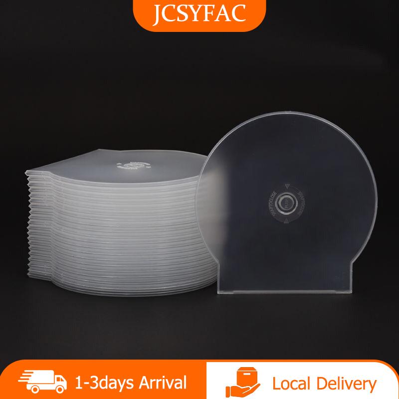【JCSYFAC】 1 3pcs nhựa trong suốt duy nhất mảnh vòng đĩa trường hợp CD trường hợp dày CD DVD đĩa hộp đĩa trường hợp lưu trữ hộp