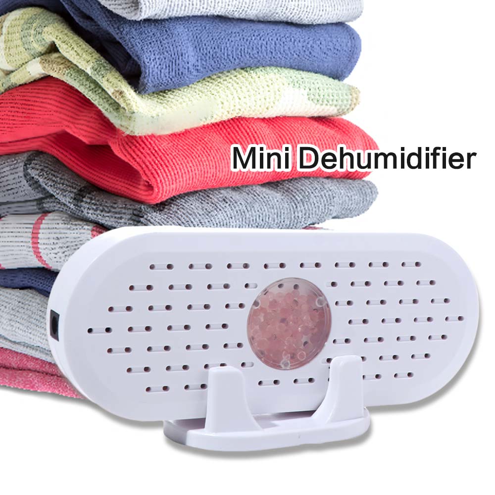 EMERRY Sạc USB Máy hút ẩm điện Di động Có thể tái sử dụng Máy sấy không khí mini Chu kỳ Thiết kế đổi màu Máy hút ẩm Dành cho tủ quần áo