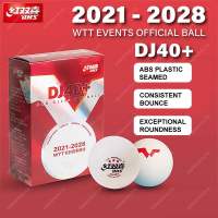 DHS Upgraded DJ40+ WTT 2021-2028 Official Ball 3 Star Table Tennis Ball Bola Ping Pong Official Ball for WTT Events