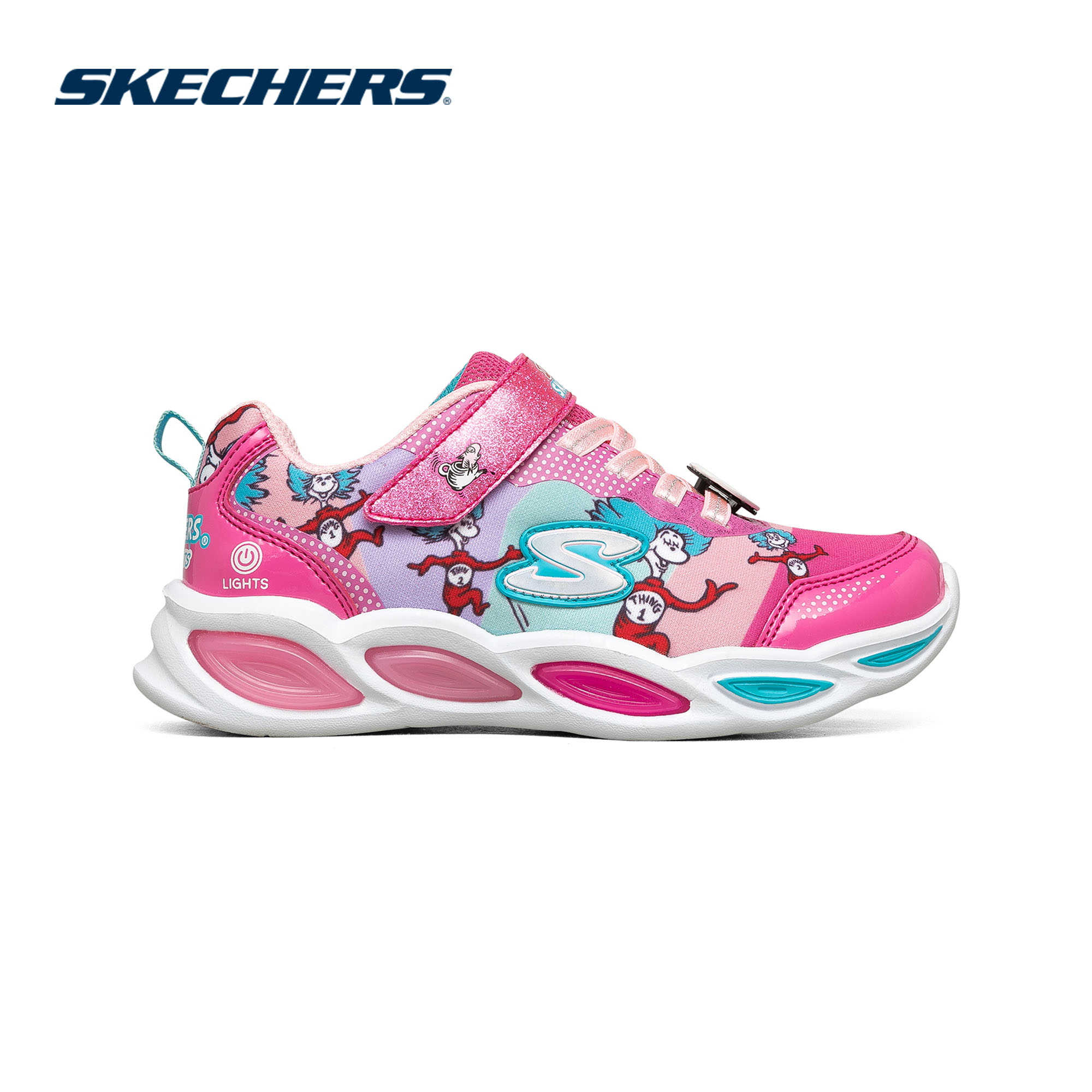 Skechers สเก็ตเชอร์ส รองเท้า เด็กผู้หญิง Dr. Seuss S-Lights Shimmer Beams Shoes - 314988L-PKMT