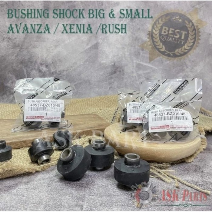 BUSHING BUSH BOS SHOCKBREAKER SHOCK BREAKER ABSORBER BESAR KECIL BIG SMALL SET TOYOTA AVANZA RUSH XENIA TERIOS VELOZ ORIGINAL Giá 29,350 Đồng*Miễn phí vận chuyển