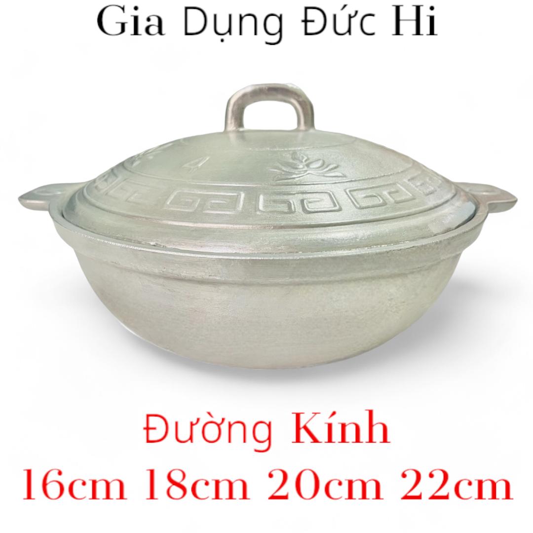 Nồi Tộ Kho Cá Đủ Size 16cm 18cm 20cm 22cm - Gang Đúc Nguyên Khối