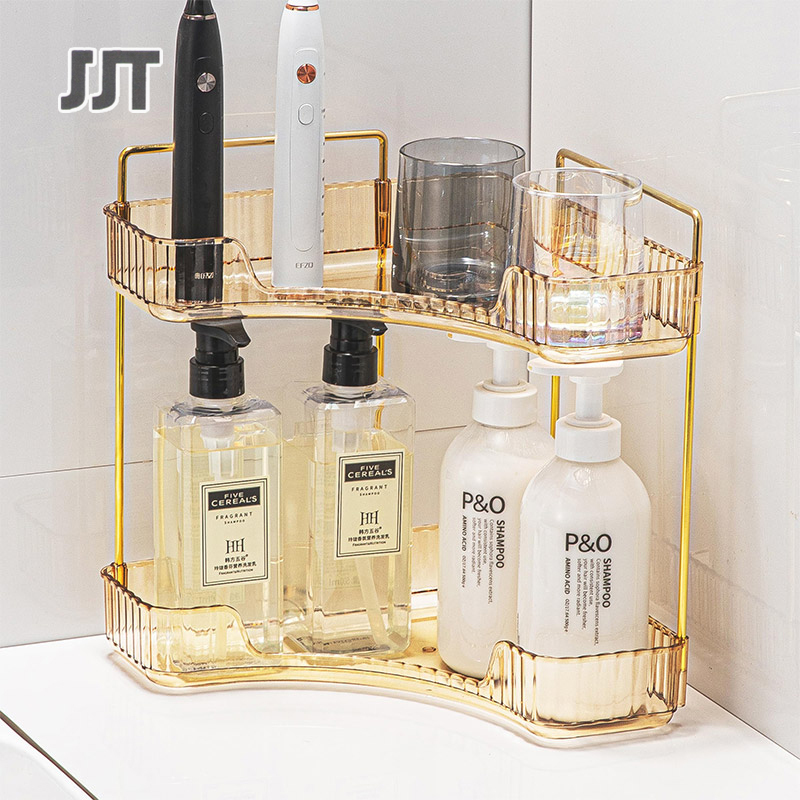 JJT Kệ giá lưu trữ mỹ phẩm kệ trong phòng tắm hình tam giác kệ đơn giản không thấm nước lắp ráp hình tam giác giá lưu trữ góc hộp lưu trữ đồ trang sức giá lưu trữ mỹ phẩm giá lưu trữ trang trí giá